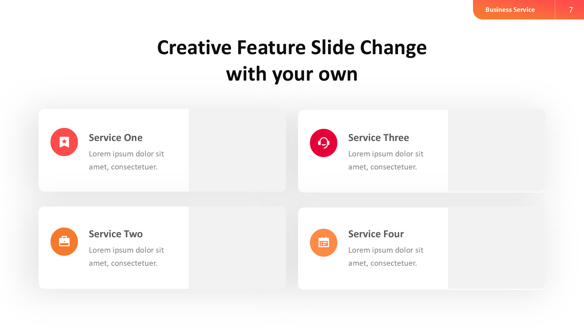 Service Business - Light (no Image) slide 7
